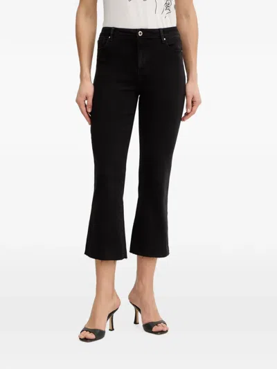 Morgan Cropped Flared Jeans In Multi