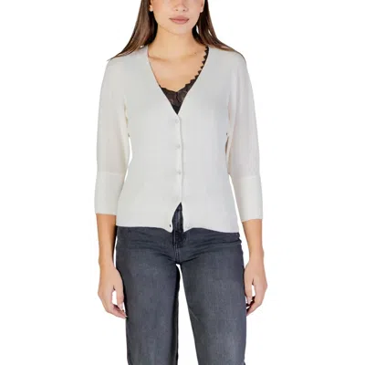 Morgan De Toi Beige Polyester Cardigan In Neutral