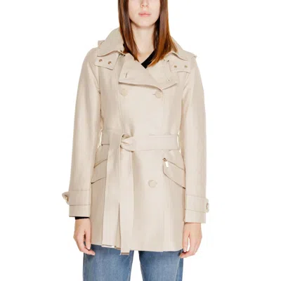 Morgan De Toi Beige Polyester Parka In Neutral