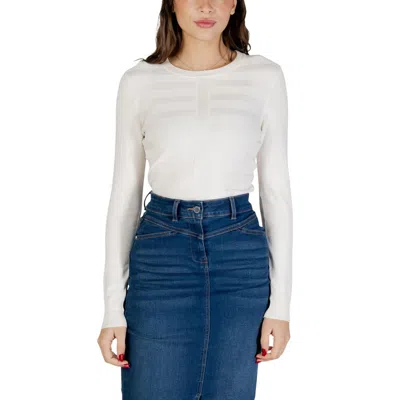 Morgan De Toi Multicolor Viscose Sweatshirt In White