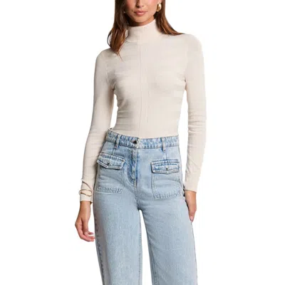 Morgan De Toi Beige Viscose Turtleneck In Neutral