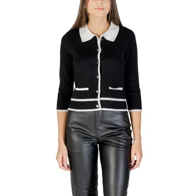 Morgan De Toi Black And White Viscose Sweatshirt