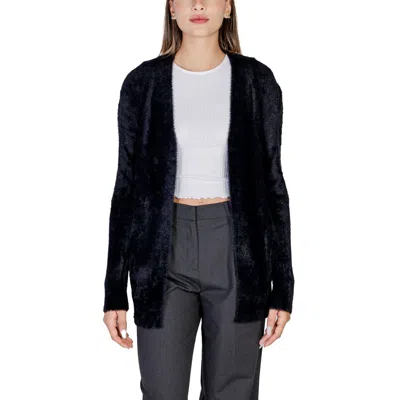 Morgan De Toi Black Polyamide Cardigan In Blue