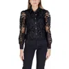 Morgan De Toi Black Polyester Blouse In Black