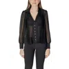 Morgan De Toi Black Polyester Shirt In Black