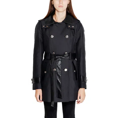 Morgan De Toi Black Polyester Trench Coat