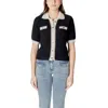 Morgan De Toi Black Recycled Cotton Sweater In Black