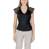 Morgan De Toi Black Recycled Polyester Tank Top In Black