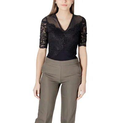 Morgan De Toi Black Viscose Bodysuit
