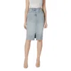 Morgan De Toi Blue Cotton Long In Blue