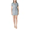 Morgan De Toi Blue Cotton Midi In Blue