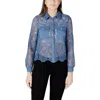Morgan De Toi Blue Polyester Blouse In Blue