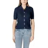 Morgan De Toi Blue Polyester Sweater In Blue