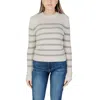 Morgan De Toi Cream Cotton Sweater In White