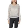 Morgan De Toi Cream Polyamide Long Sleeve In White