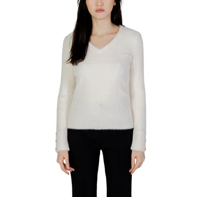 Morgan De Toi Cream Polyamide Sweater In White