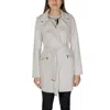 Morgan De Toi Cream Polyester Coat In White