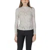 Morgan De Toi Cream Polyester Long Sleeve In White