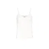 Morgan De Toi Cream Viscose Tank Top In White