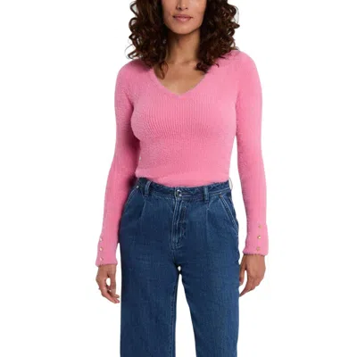 Morgan De Toi Multicolor Polyamide Sweatshirt In Pink