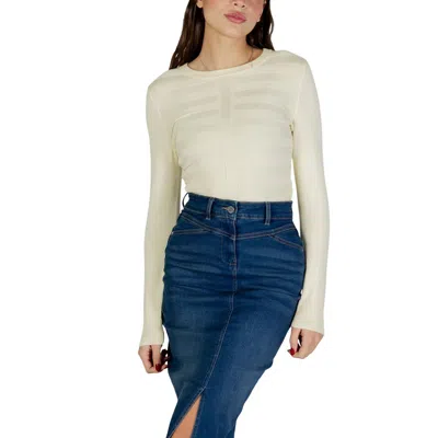Morgan De Toi Multicolor Viscose Sweatshirt In White