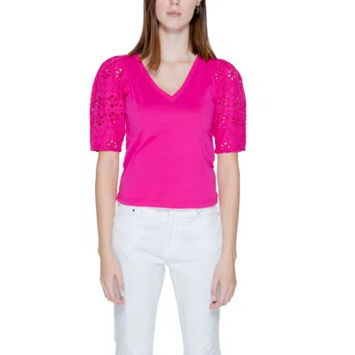 Morgan De Toi Cotton Tops & Women's T-shirt In Pink