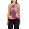 Morgan De Toi Pink Recycled Polyester Blouse In Multi