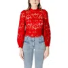 Morgan De Toi Red Polyester Blouse In Red
