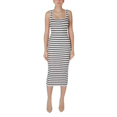 Morgan De Toi Beige Viscose Long In White