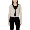 Morgan De Toi Gold Viscose Sweater In Neutral