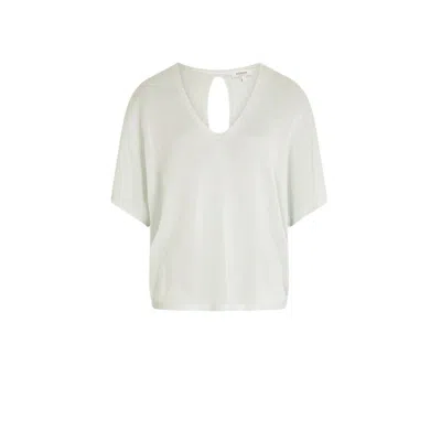 Morgan De Toi Green Viscose Sweater In White