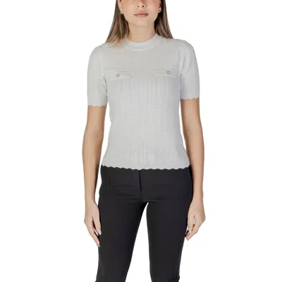 MORGAN DE TOI WHITE RECYCLED POLYESTER SWEATER