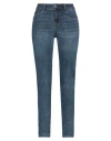 Morgan De Toi Woman Jeans Blue Size 10 Cotton, Polyester, Viscose, Elastane In Blue