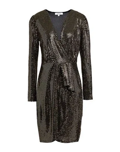 Morgan De Toi Woman Mini Dress Platinum Size 8 Polyamide, Metallic Fiber, Elastane