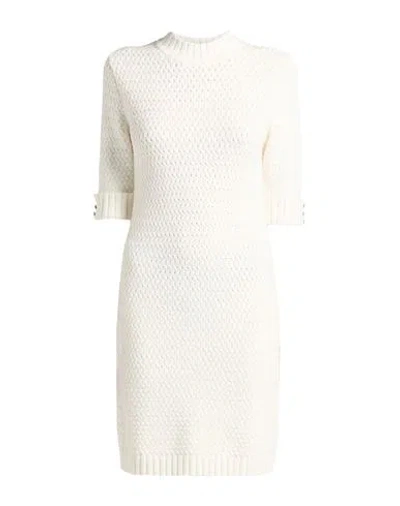 Morgan De Toi Woman Mini Dress White Size Xl Acrylic, Polyester, Polyamide
