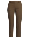 Morgan De Toi Woman Pants Military Green Size 10 Cotton, Polyester, Elastane In Green