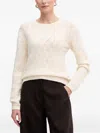 Morgan Diamond Pattern Sweater In Neutral