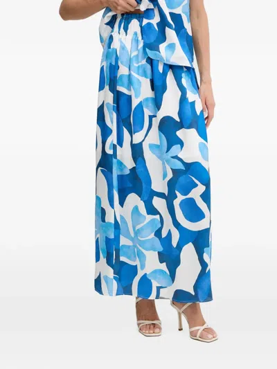 Morgan Floral-pattern Maxi Skirt In Animal Print