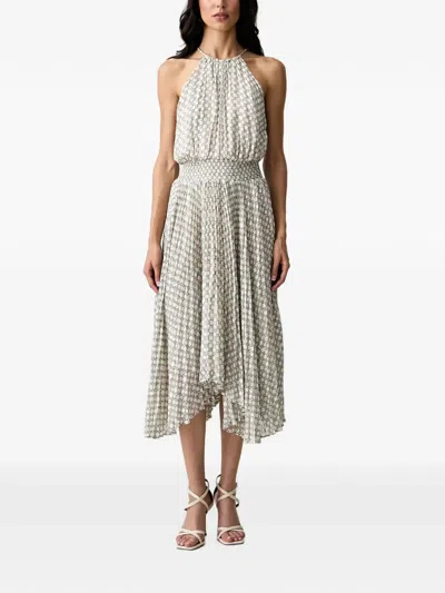 Morgan Halterneck Midi Dress In Multi