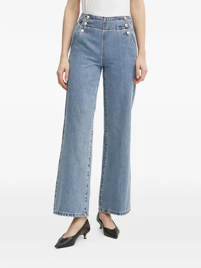Morgan High-waist Jeans In Blue