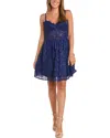 Morgan Lace Corset Fit & Flare Cocktail