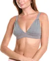 Morgan Lane Anya Cashmere-blend Bra In Grey