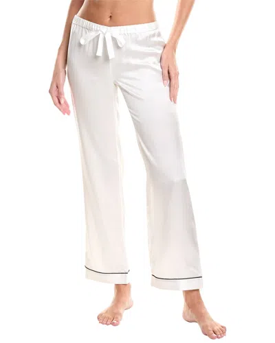 Morgan Lane Chantal Silk Pant In White
