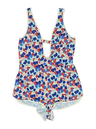 Pre-owned Morgan Lane One Piece Swimsuit In Blue