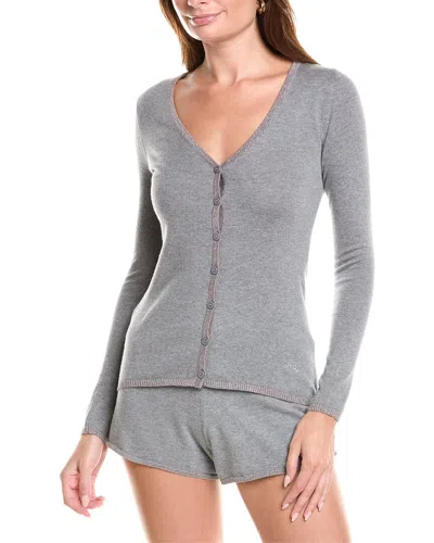 Morgan Lane Pippa Cashmere-blend Top In Grey