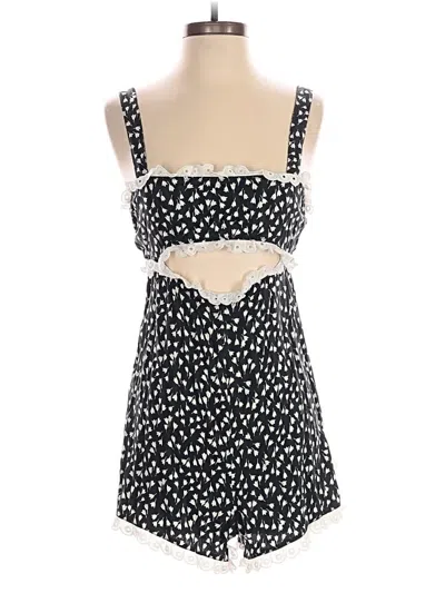 Pre-owned Morgan Lane Romper In Black