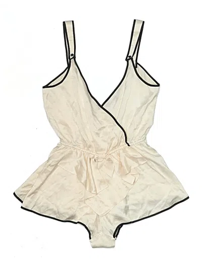 Pre-owned Morgan Lane Romper In Ivory