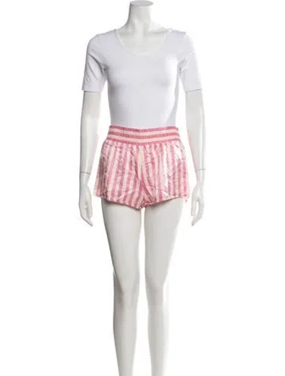 Pre-owned Morgan Lane Silk Striped Pajamas In Multicolor