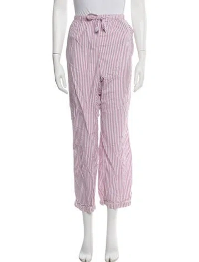 Pre-owned Morgan Lane Striped Pajamas In Pink