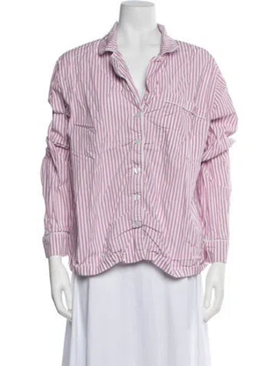 Pre-owned Morgan Lane Striped Pajamas In Purple